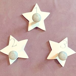 ⭐️Star Hangers/Hooks Hand Painted Nursery Kids⭐️